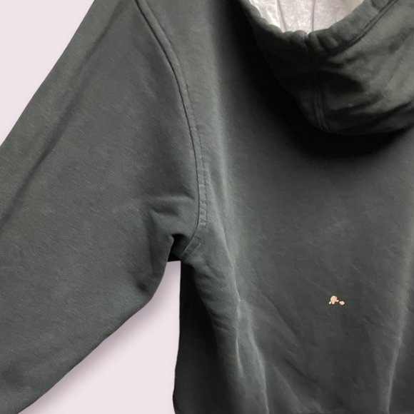 Faded Black Distressed Champion Hoodie - Size Large - Picture 8 of 10